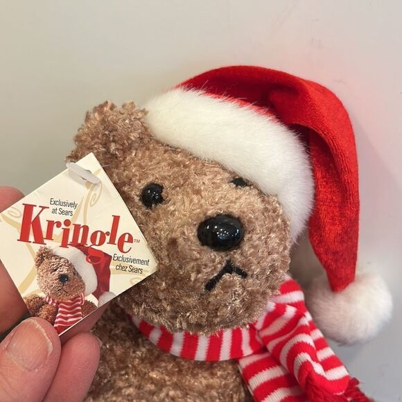 Vintage Sears Plush Bear KRINGLE Christmas Collection 2000 Exclusive 8" w/ tags - Picture 2 of 8